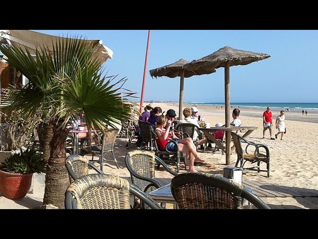 La Fontanilla Beach - Conil de la Frontera, Spain. 4K Walk tour 