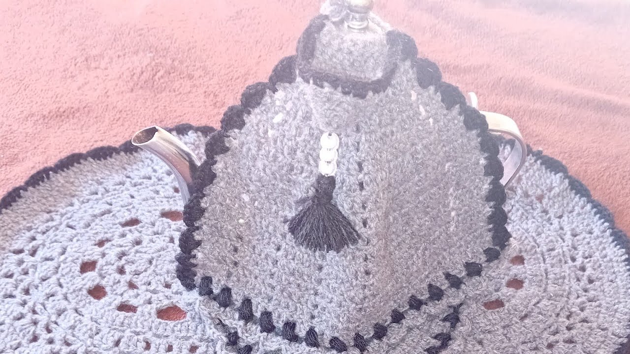 يد  البراد بالكروشي 🧶على شكل سلهام رائع  وسهل 👌👍