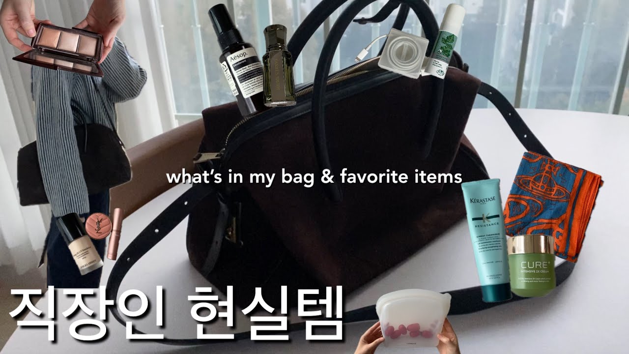 [직장인vlog] 장거리 출퇴근 직장인의 왓츠인마이백 + 내돈내산 추천템