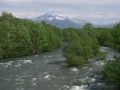 Ishikari River &amp; Daisetsuzan Volcanic Group in Hokkaido, Japan  石狩川と大雪山系