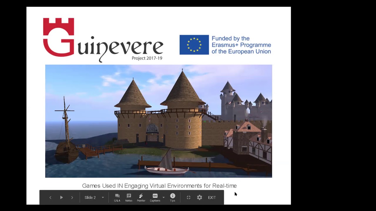 Learning2gether with Heike Philp and GUINEVERE simulcasting colloquium on games in virtual worlds