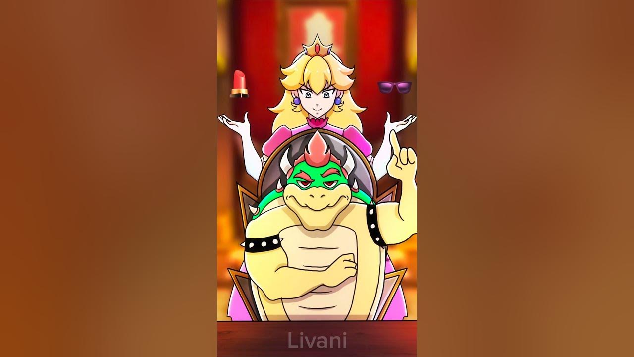 Left or Right? Peach x Bowser REVENGE😈 #shorts