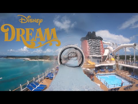 Video: AquaDuck Water Coaster op die Disney Dream Cruise Ship