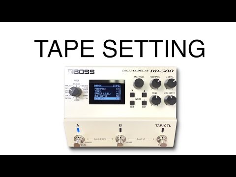 Boss DD 500 Tape Setting