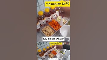 Minum jahe kunyit sereh yg kaya manfaat #madu #drzaidulakbar #jsr #herbal #kunyit #maduasli
