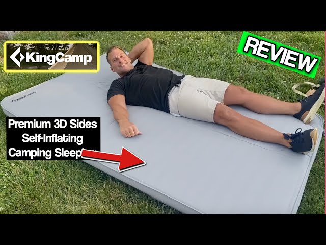 KingCamp Premium 3D Sides Self Inflating Camping Sleeping Pad for Double  Single Thick Camping - YouTube