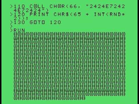 TI-99/4A Threaded Pattern v1 (TI BASIC)