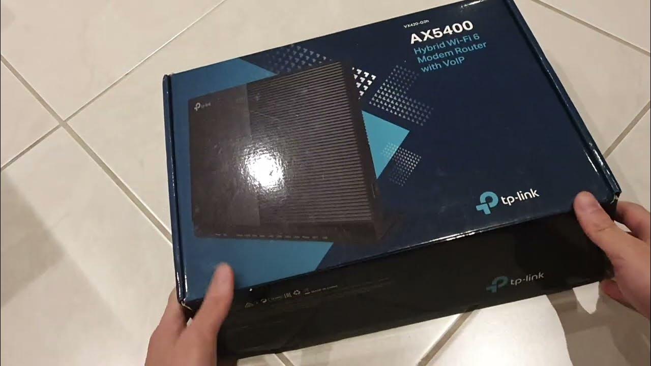 TP-Link AX5400 Hybrid Wi-Fi 6 Modem Router with VoIP (VX420-G2h) - YouTube