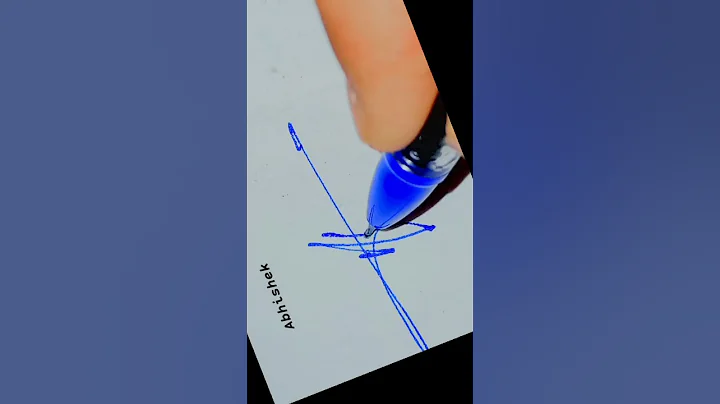 Abhishek signature style 😀 Letter A signature style#firstkalakar #signature #viral #shorts