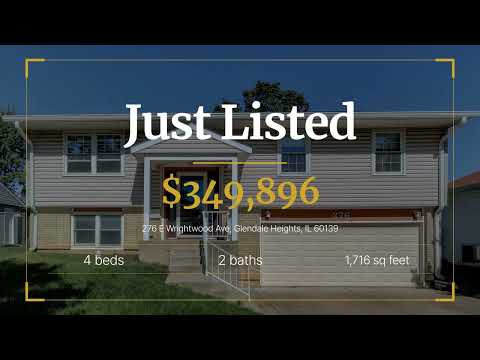 ✨✨ NEW LISTING ✨✨ 276 E Wrightwood Ave, Glendale Heights, IL 60139