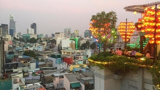 The View Rooftop Bar On Bùi Viện Walking Street - Ho Chi Minh City Vietnam 2018