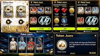 CARA MENDAPATKAN 12.000 TOKEN JUARA TUKAR JADI PEMAIN ICON 123 & VOUCHER DRAF GRATIS FC MOBILE 26
