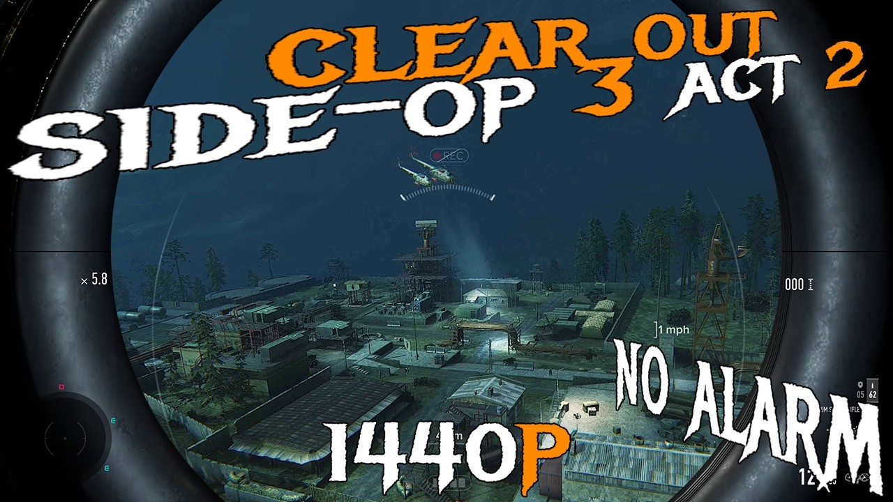 SGW3 Clear Out - ACT 2 side op 1 plant and blow c4 in the tunnels on the army base killing everyone