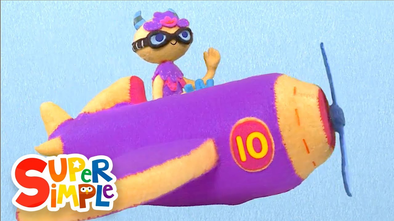 10 Little Airplanes  Kids Songs  Count To Ten  Super Simple Songs