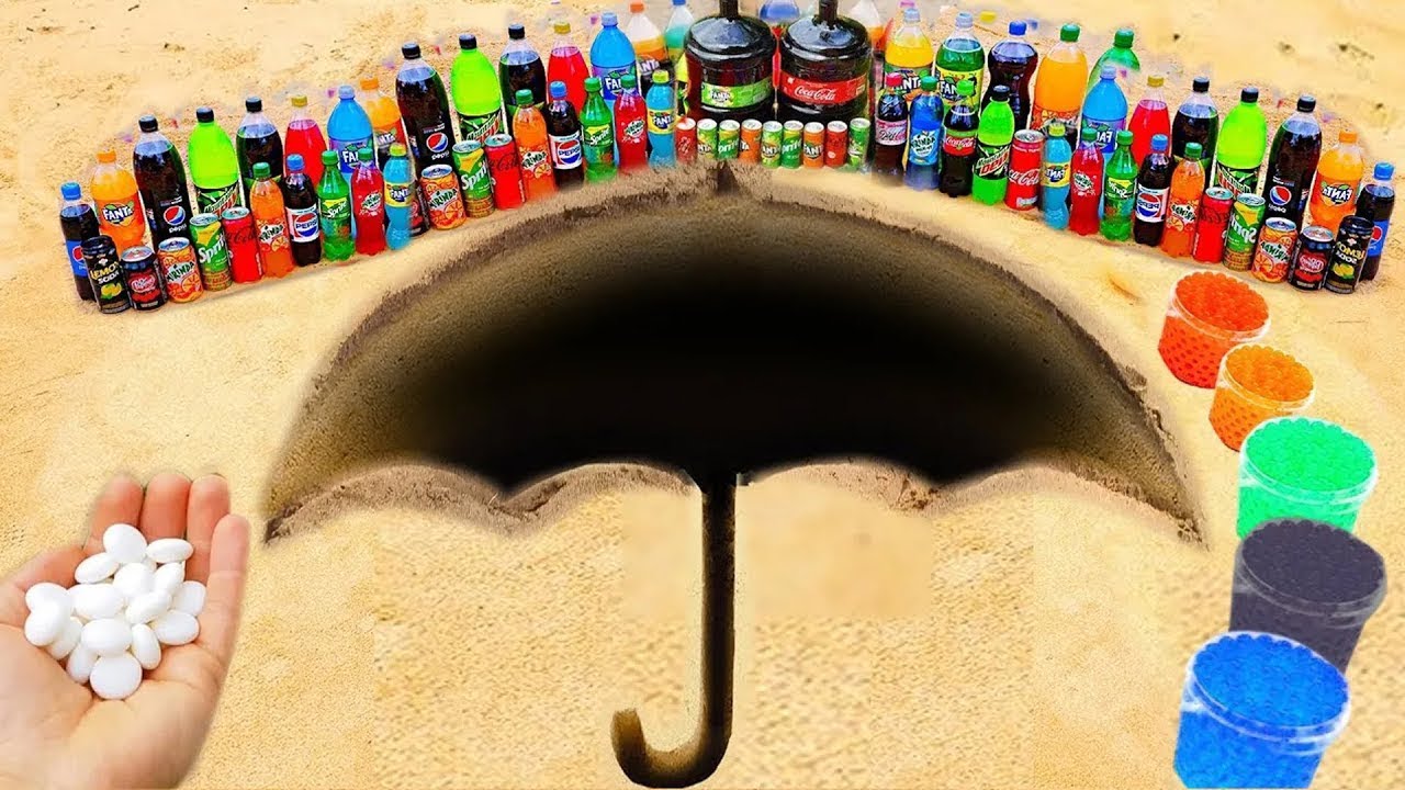 EXPERIMENT: Big Toothpaste Eruption from Giant Coca-Cola Rocket, Mtn ...