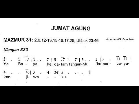 [EDISI LAMA] Jumat, 15 April 2022 | JUMAT AGUNG - MENGENANG SENGSARA TUHAN | Mazmur Tanggapan