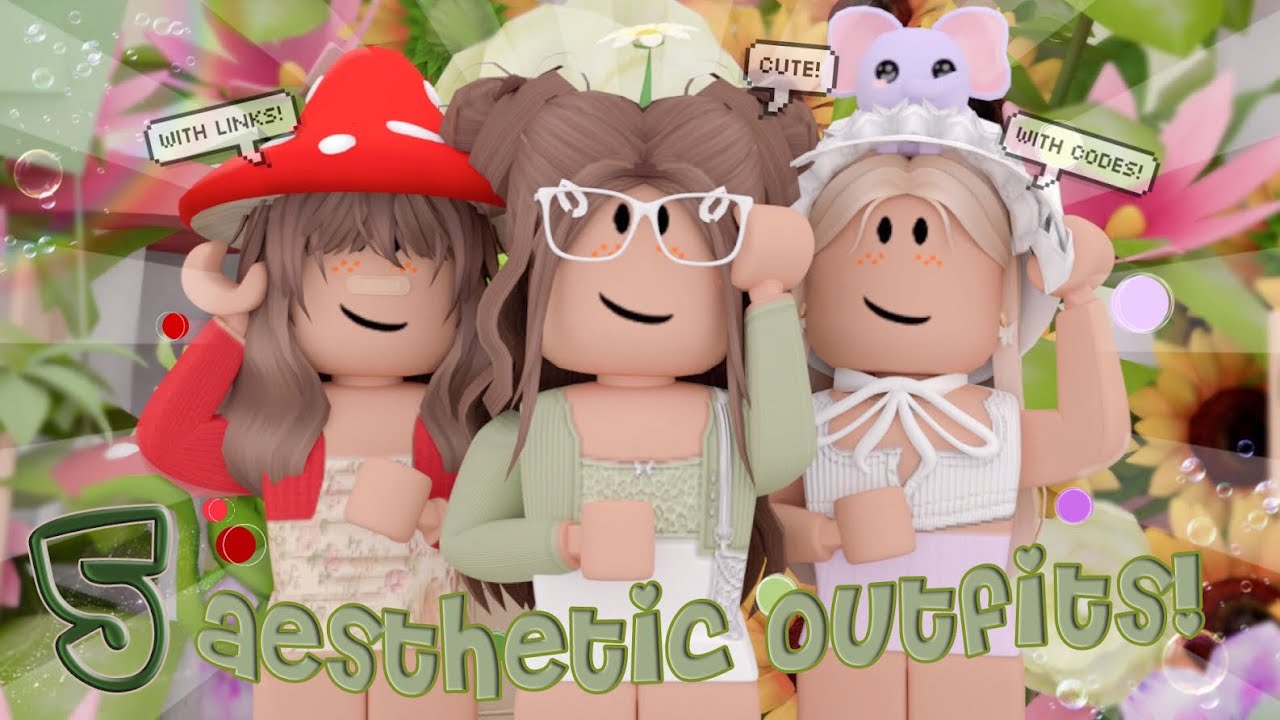Aesthetic Roblox Outfits WITH CODES AND LINKS! | ellqria ♡ - YouTube
