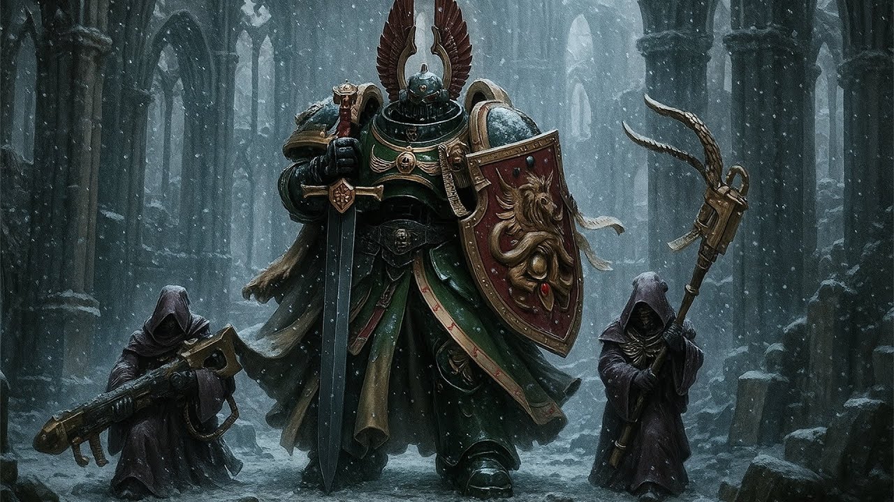 ⚔️Warhammer 40k 🪽Dark Angels Blizzard Sounds  for Sleeping ❄︎ | 24/7