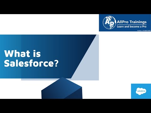 What is Salesforce and Prerequisites to learn Salesforce l AllPro Trainings