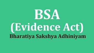 BSA (Bharatiya Sakshya Adhiniyam) - Evidence Law (Malayalam) | LLB Lecture 1 | ClearLLB