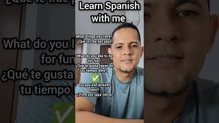 Learn Spanish with daily practical phrases