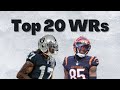 My Top 20 NFL WRs