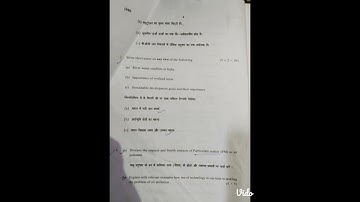 B.A Programme 1st Semester EVS Question paper 2023