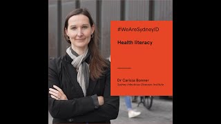 #WeAreSydneyID - Health literacy