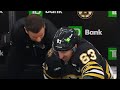 Brad marchand injured after hit from sam bennett