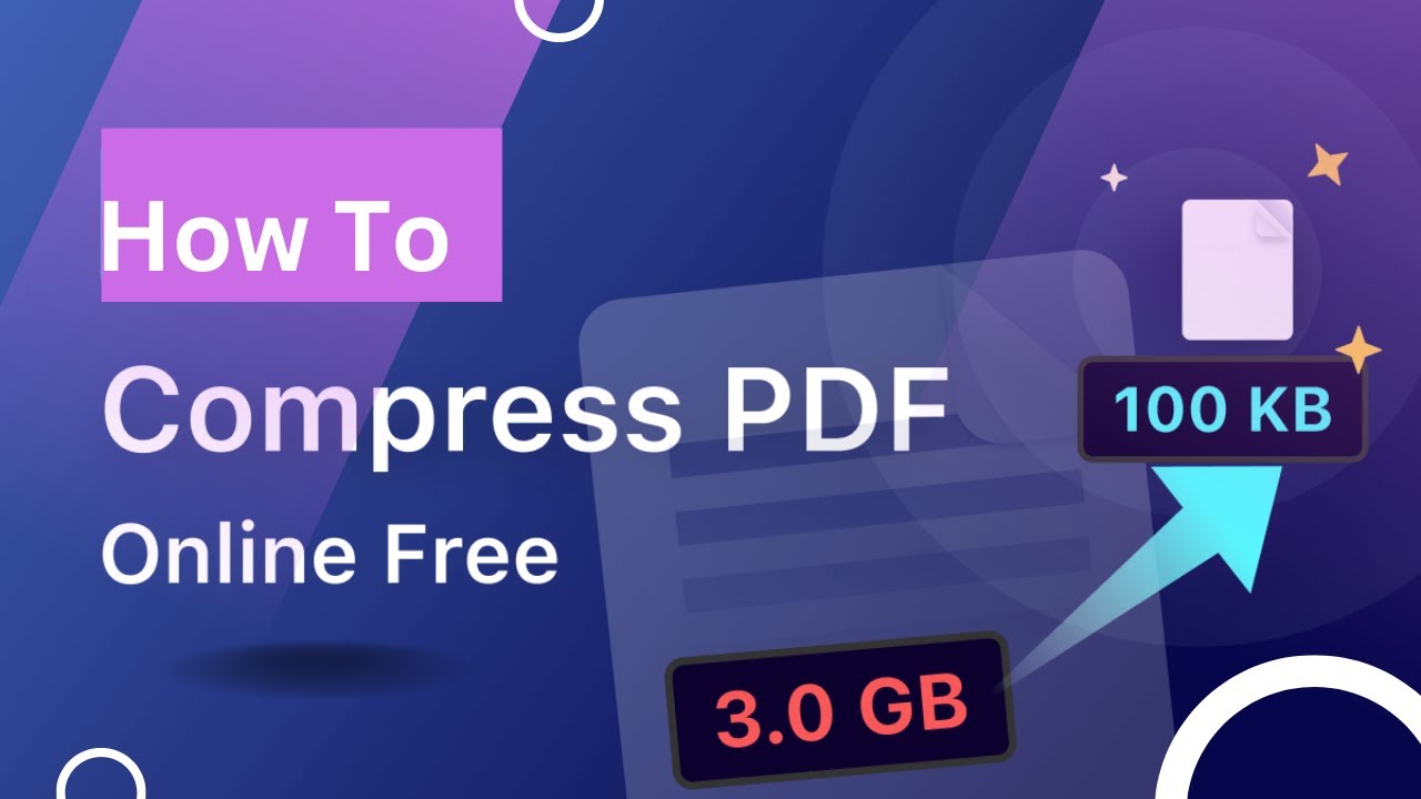 How to Compress PDF File Size Reduce Size of PDF File - YouTube