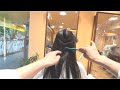 Cut dry hair ロングからバッサリショートボブ ドライカット