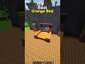 How to Make the Best Orange Bed in Minecraft – Cozy Bed Design | CupSapling #minecraft #shorts #easy