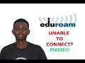 Unable to connect eduroam fixed windows 11