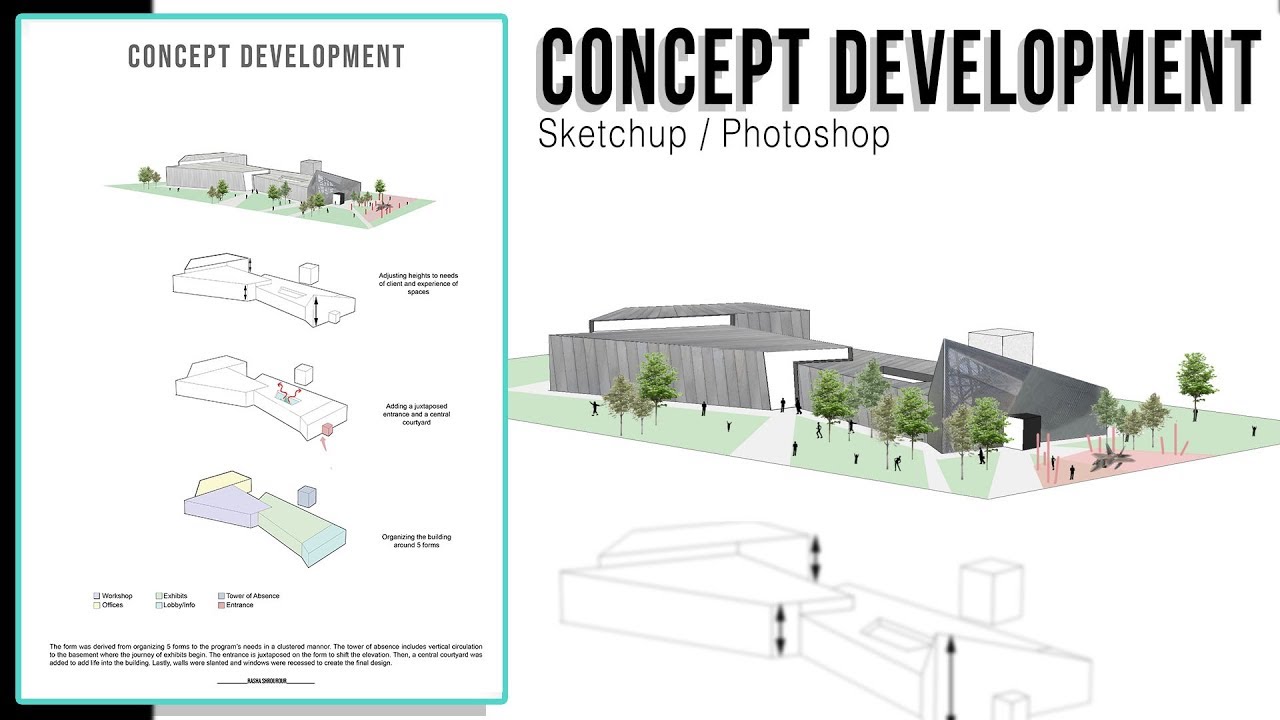 iConcepti Diagram iArchitecturei in Sketchup Photoshop YouTube