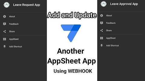 Add and Update Data in Another AppSheet App Using Call a WebHook AppSheet API