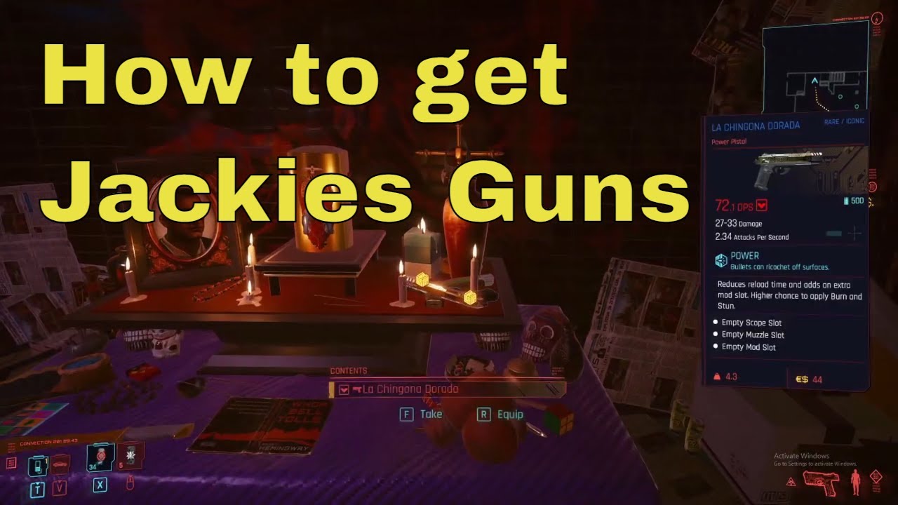 Cyberpunk 2077 how to get Jackies Gun's YouTube
