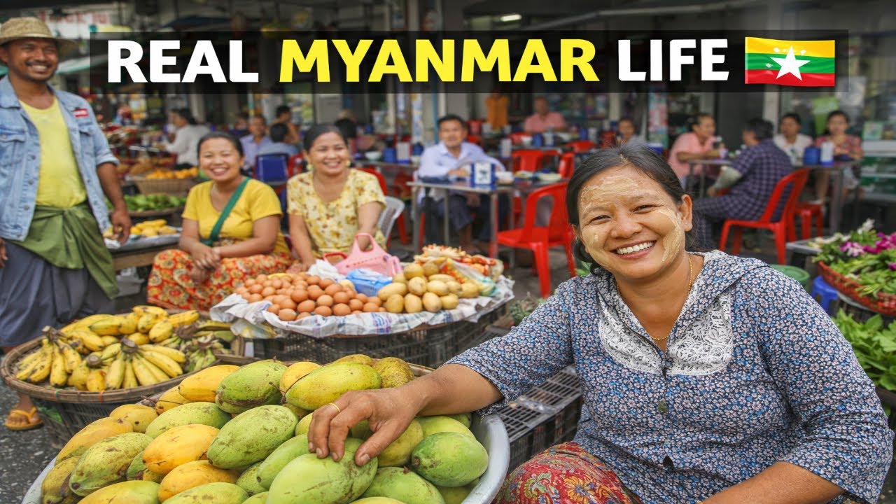This Is Real Daily Life in Yangon, Myanmar 🇲🇲 | Neighborhood Street Market