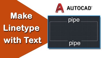 How to make a Line type with text in AutoCAD