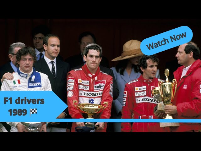 Formula 1 drivers season #40 🏁 1989 - YouTube