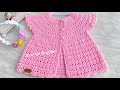 Easy Crochet Pattern Pink Sugar Baby Vest /Tığ işi Kolay Model Pembe Şeker Bebek Yeleği/ 6 ay