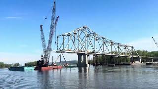 Lansing Bridge under Construction Spring Cruise April 2026 @mythreeeagles 