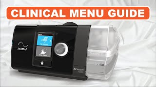 Clinical Settings Airsense 10 Autoset | How to Get to CPAP Clinical Menu and Change Pressure screenshot 2