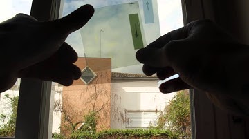 Crossed polarizers rotating