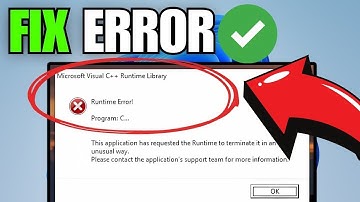 How To Fix Microsoft Runtime Library Error C++ [2025]