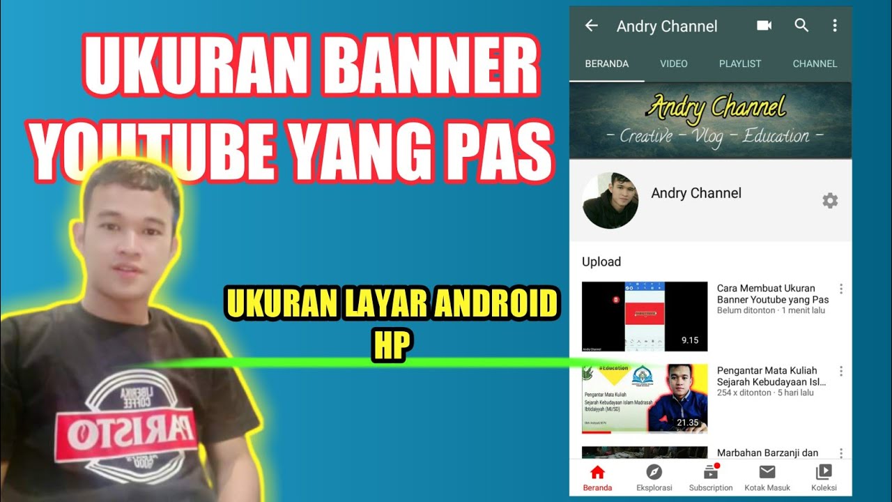 Cara Membuat Ukuran Banner Youtube yang Pas - YouTube