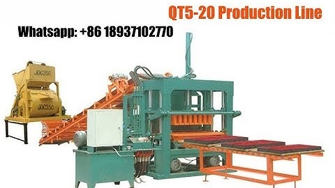 Wangda QT 5-20 Block Making Machine in Africa