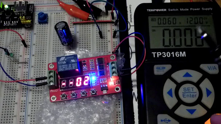 FRM01 18 function timer relay module Function 02 programmable timing disconnect demonstration