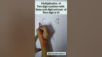 Multiplication of two digit numbers with same unit digit and sum of ten