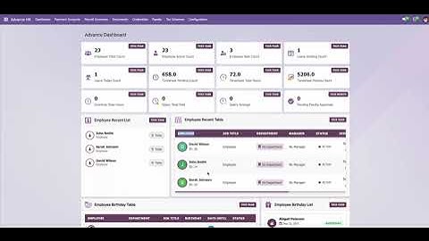 Odoo Advanced HR Dashboard: A Complete Walkthrough