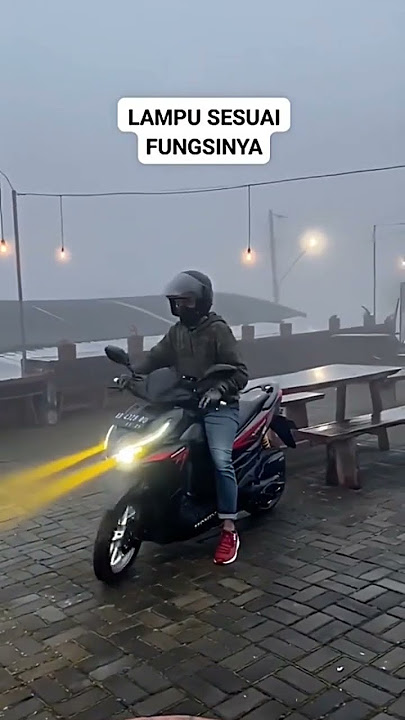 Lampu utama Led H6 laser jauh dekat putihkuning plus senja biru